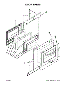 03 - Door Parts parts for Kitchenaid Oven KGSS907SBL03 / from AppliancePartsPros.com