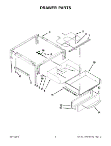 04 - Drawer Parts parts for Kitchenaid Oven KGSS907SBL03 / from AppliancePartsPros.com