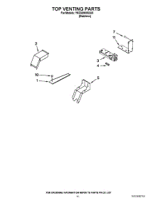 07 - Top Venting Parts parts for Kitchenaid Range YKESS908SS05 / from AppliancePartsPros.com