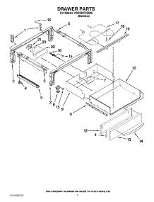 04 - Drawer Parts parts for Kitchenaid Range KDSS907SSS05 / from AppliancePartsPros.com