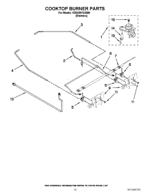 07 - Cooktop Burner Parts parts for Kitchenaid Range KDSS907SSS05 / from AppliancePartsPros.com