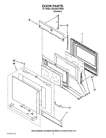 03 - Door Parts parts for Kitchenaid Range KESS907XSP02 / from AppliancePartsPros.com