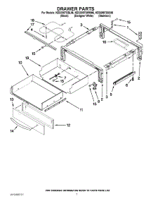 04 - Drawer Parts parts for Kitchenaid Range KESS907SBL06 / from AppliancePartsPros.com