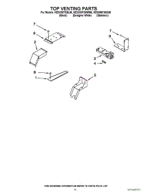07 - Top Venting Parts parts for Kitchenaid Range KESS907SBL06 / from AppliancePartsPros.com