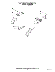 07 - Top Venting Parts parts for Kitchenaid Range KESS908SPS05 / from AppliancePartsPros.com