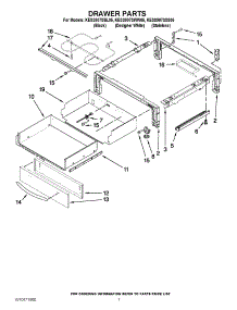 04 - Drawer Parts parts for Kitchenaid Range KESS907SWW05 / from AppliancePartsPros.com