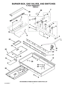 02 - Burner Box, Gas Valves, And Switches parts for Kitchenaid Range KDRS462VSS03 / from AppliancePartsPros.com