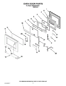 06 - Oven Door Parts parts for Kitchenaid Range KDRS462VSS03 / from AppliancePartsPros.com