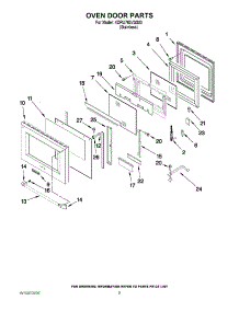 06 - Oven Door Parts parts for Kitchenaid Range KDRU763VSS03 / from AppliancePartsPros.com