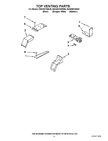 07 - Top Venting Parts parts for Kitchenaid Range KESS907SSS05 / from AppliancePartsPros.com