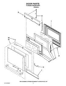 03 - Door Parts parts for Kitchenaid Range KESS907XSP01 / from AppliancePartsPros.com
