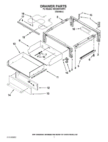 04 - Drawer Parts parts for Kitchenaid Range KESS907XSP01 / from AppliancePartsPros.com