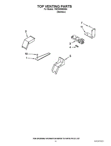 07 - Top Venting Parts parts for Kitchenaid Range YKESS908SS04 / from AppliancePartsPros.com