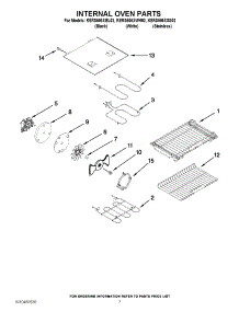 06 - Internal Oven Parts parts for Kitchenaid Range KERS505XSS02 / from AppliancePartsPros.com