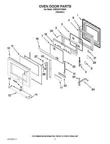 06 - Oven Door Parts parts for Kitchenaid Range KDRS407VSS04 / from AppliancePartsPros.com