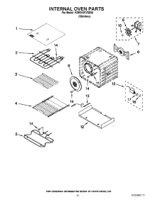 07 - Internal Oven Parts parts for Kitchenaid Range KDRS407VSS04 / from AppliancePartsPros.com