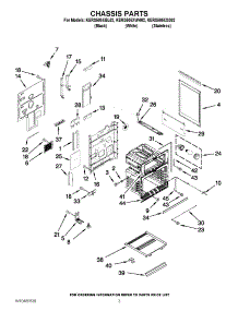 03 - Chassis Parts parts for Kitchenaid Range KERS505XBL02 / from AppliancePartsPros.com