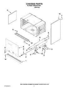03 - Chassis Parts parts for Kitchenaid Range KDRS463VSS03 / from AppliancePartsPros.com