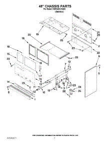 05 - 48`` Chassis Parts parts for Kitchenaid Range KDRS483VSS03 / from AppliancePartsPros.com