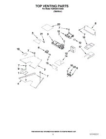 06 - Top Venting Parts parts for Kitchenaid Range KDRS483VSS03 / from AppliancePartsPros.com