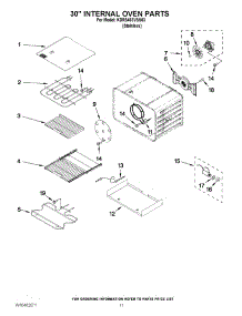09 - 30`` Internal Oven Parts parts for Kitchenaid Range KDRS483VSS03 / from AppliancePartsPros.com