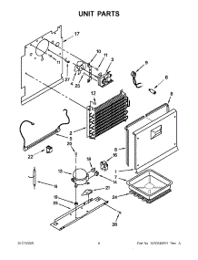 04 - Unit Parts parts for Whirlpool Freezer EV250NXTQ03 / from AppliancePartsPros.com