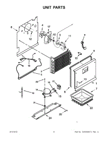 04 - Unit Parts parts for Whirlpool Freezer EV200NZTQ02 / from AppliancePartsPros.com