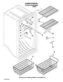 02 - Liner Parts parts for Whirlpool Freezer 5VEV201NAQ00 / from AppliancePartsPros.com