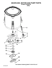 04 - Gearcase, Motor And Pump Parts parts for Roper Washer RTW4640YQ0 / from AppliancePartsPros.com