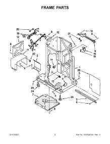 02 - Frame Parts parts for Whirlpool Compactor TU950QPXS2 / from AppliancePartsPros.com