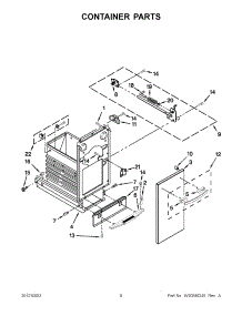 04 - Container Parts parts for Whirlpool Compactor TU950QPXS2 / from AppliancePartsPros.com