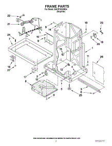 02 - Frame Parts parts for Whirlpool Compactor GACP15XXMG4 / from AppliancePartsPros.com