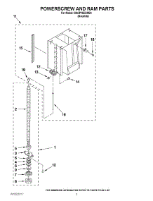 03 - Powerscrew And Ram Parts parts for Whirlpool Compactor GACP15XXMG4 / from AppliancePartsPros.com