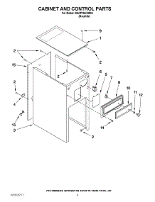 05 - Cabinet And Control Parts parts for Whirlpool Compactor GACP15XXMG4 / from AppliancePartsPros.com