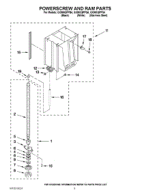 05 - Powerscrew And Ram Parts parts for Whirlpool Compactor GX900QPPQ4 / from AppliancePartsPros.com