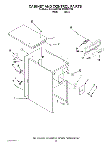 03 - Cabinet And Control Parts parts for Whirlpool Compactor GC900QPPB4 / from AppliancePartsPros.com