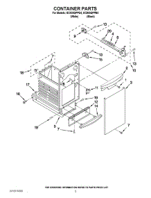 04 - Container Parts parts for Whirlpool Compactor GC900QPPB4 / from AppliancePartsPros.com