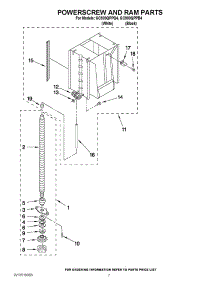 05 - Powerscrew And Ram Parts parts for Whirlpool Compactor GC900QPPB4 / from AppliancePartsPros.com