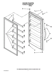 04 - Door Parts parts for Whirlpool Freezer EV200NZTQ01 / from AppliancePartsPros.com