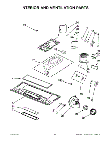 03 - Interior And Ventilation Parts parts for Whirlpool Microwave WMH75520AS0 / from AppliancePartsPros.com