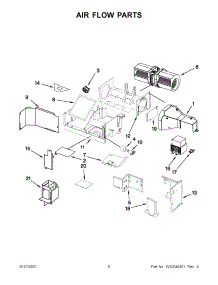 04 - Air Flow Parts parts for Whirlpool Microwave WMH75520AS0 / from AppliancePartsPros.com