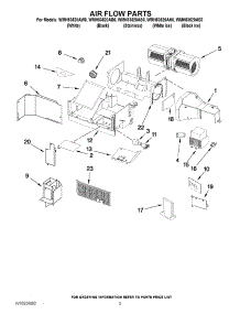 04 - Air Flow Parts parts for Whirlpool Microwave WMH53520AW0 / from AppliancePartsPros.com