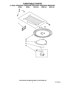 05 - Turntable Parts parts for Whirlpool Microwave WMH53520AS0 / from AppliancePartsPros.com
