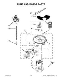 06 - Pump And Motor Parts parts for Whirlpool Dishwasher WDL785SAAM1 / from AppliancePartsPros.com