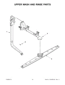 07 - Upper Wash And Rinse Parts parts for Whirlpool Dishwasher WDF310PLAT2 / from AppliancePartsPros.com