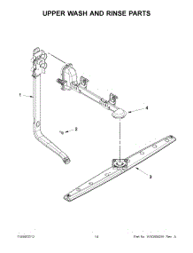 07 - Upper Wash And Rinse Parts parts for Whirlpool Dishwasher WDF310PAAD2 / from AppliancePartsPros.com