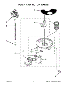 06 - Pump And Motor Parts parts for Whirlpool Dishwasher WDF310PAAW2 / from AppliancePartsPros.com
