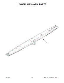 11 - Lower Washarm Parts parts for Whirlpool Dishwasher WDP350PAAB0 / from AppliancePartsPros.com