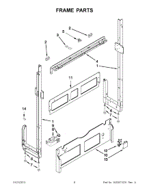 04 - Frame Parts parts for Whirlpool Dishwasher WDF518SAAB0 / from AppliancePartsPros.com
