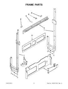 04 - Frame Parts parts for Whirlpool Dishwasher WDF550SAAS0 / from AppliancePartsPros.com